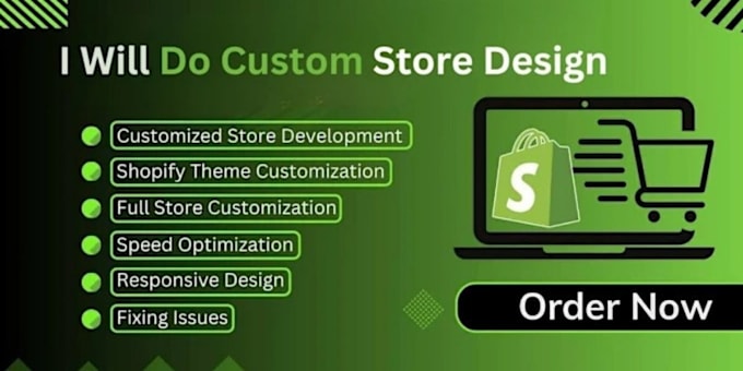 Gig Preview - Design or redesign your shopify store