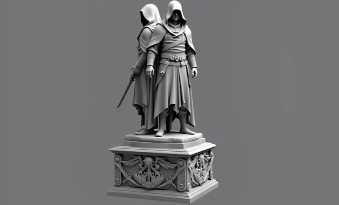 Gig Preview - Sculpt quality 3d model 3d character design using blender in stl for 3d printing