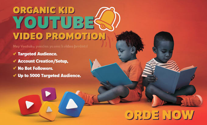 Gig Preview - Do kids youtube promotion, video marketing, 3d cartoon channel monetization