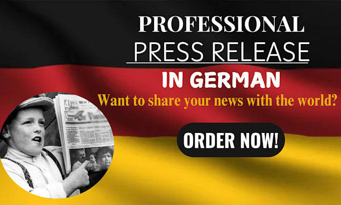 Gig Preview - Write top professional press release in german language