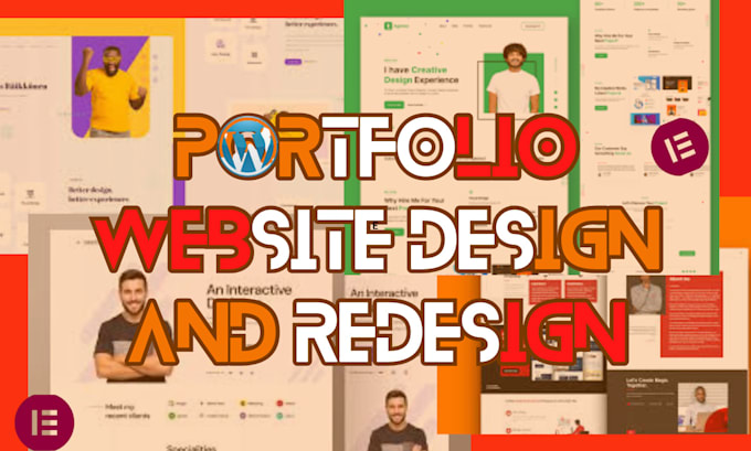 Gig Preview - Design wordpress portfolio for creatives and freelancers using wordpress