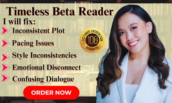 Gig Preview - Be your timeless beta reader for fiction and nonfiction manuscripts