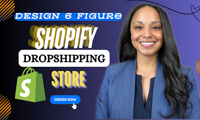 Gig Preview - Shopify website design or shopify website redesign, shopify store design