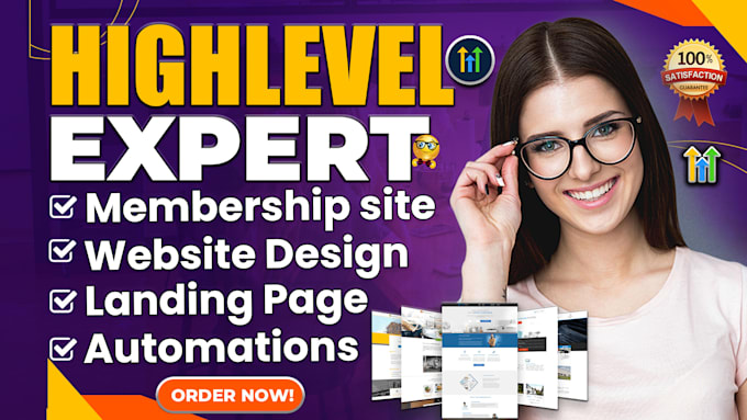 Gig Preview - Design gohighlevel websites for online course creators to grow sales, enrollment