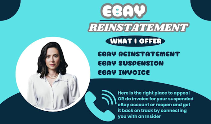 Gig Preview - Reinstate permanent ebay suspension invoice ebay restriction with appeal letter