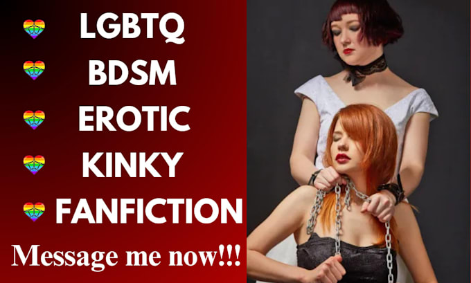 Gig Preview - Ghostwrite hot bdsm lgbtq romance fanfiction kinky erotic stories