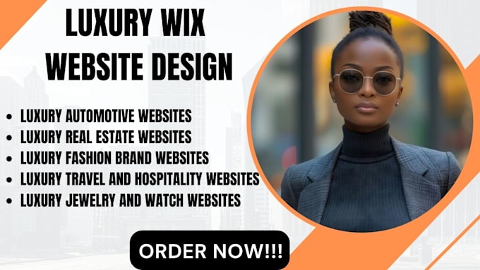 Gig Preview - Design a stunning luxury website redesign wix website travel website design