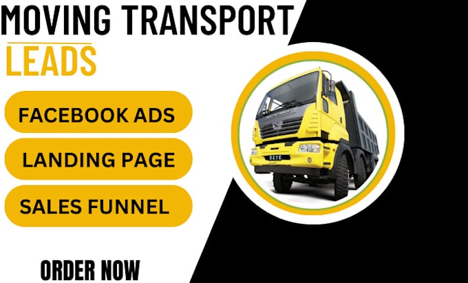 Gig Preview - Generate moving transport leads moving leads transport moving website