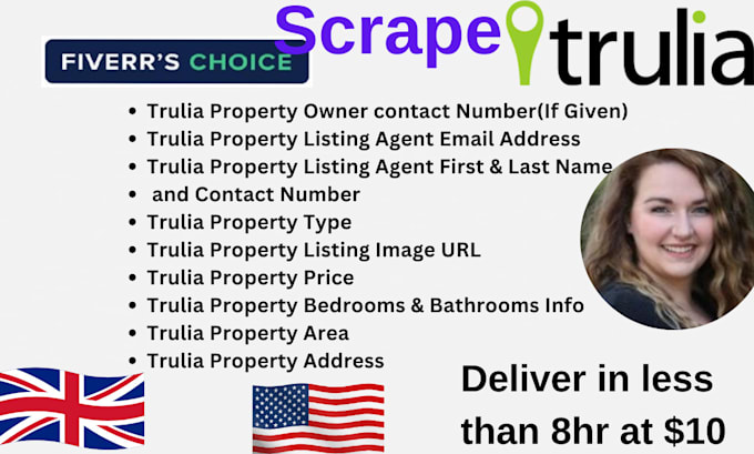 Bestseller - do trulia scraping, trulia scraper, scrape trulia, extract trulia, real estate