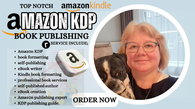 Gig Preview - Amazon kdp book publishing book formatting self publishing ebook writer