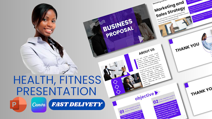 Gig Preview - Design health, fitness powerpoint workout plan gym lead magnet fillable pdf form