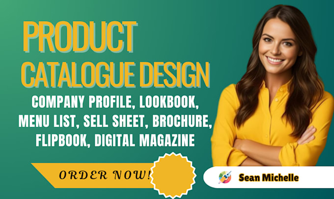 Gig Preview - Design product catalogue, sell sheet, lookbook, company profile, flip book