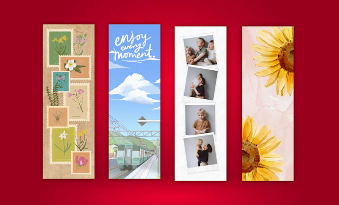 Gig Preview - Design creative printable custom bookmark