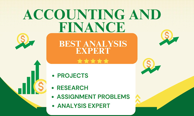 Gig Preview - Write report of financial analysis, finance, accounting tasks and assignment