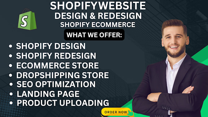 Gig Preview - Professional shopify website redesign for increased sales