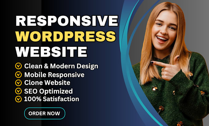 Gig Preview - Do expert wordpress website design or redesign woocommerce store using elementor