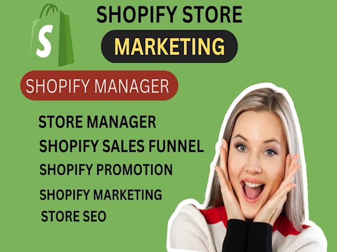 Gig Preview - Create shopify ecommerce store boost sales website promotion marketing funnel ad