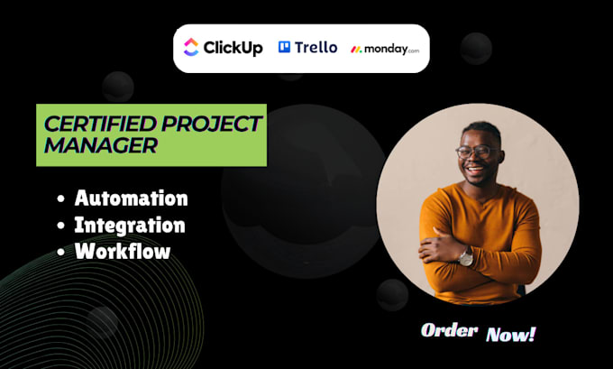 Gig Preview - Set up project management click up monday CRM trello asana expert