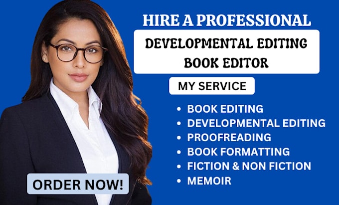 Gig Preview - Do book editing and formatting, developmental book editor, proofreading,