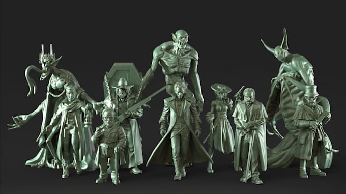 Gig Preview - Sculpt printable character model action figure toy miniature 3d printing zbrush