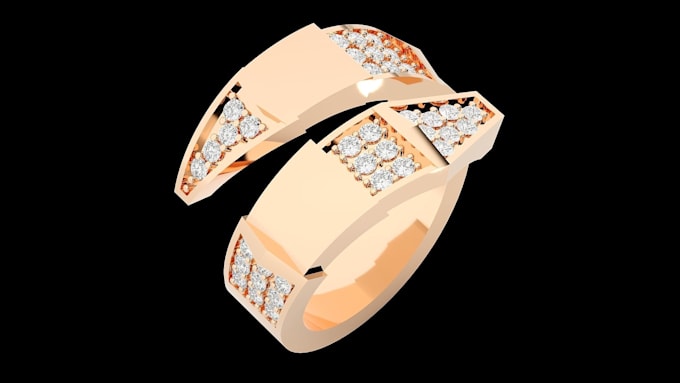 Gig Preview - Do 3d jewelry rendering, 3d cad jewelry design 3d ring 3d jewelry animation