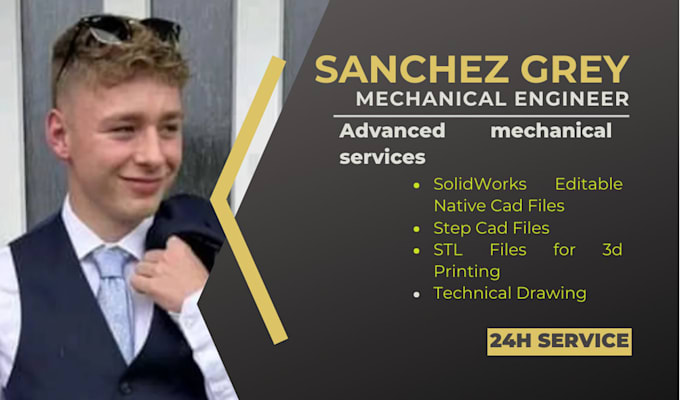 Gig Preview - Do advanced mechanical engineering projects on solidworks, mechanical design