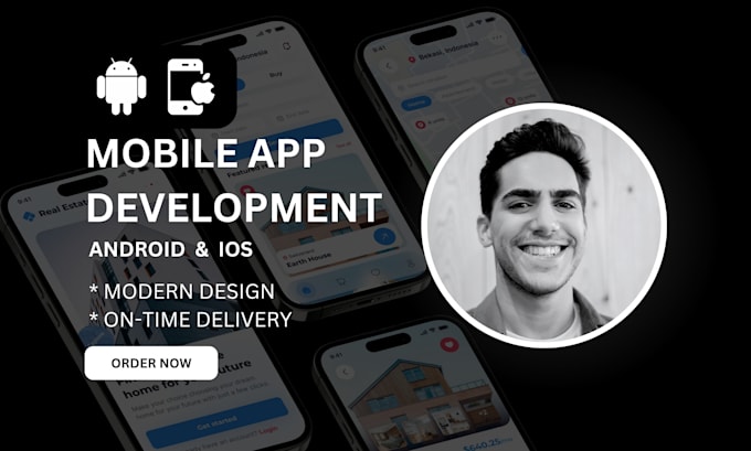 Gig Preview - Build mobile app for logistic, taxi uber app, food delivery, dating, booking app