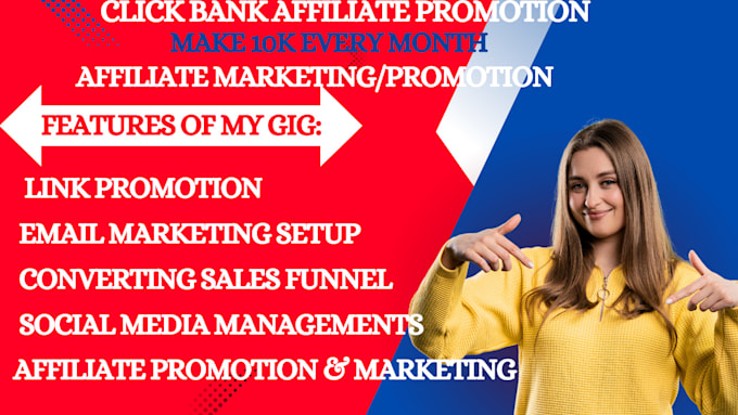 Gig Preview - Do click bank affliate link promotion, promote affiliate link, digistore