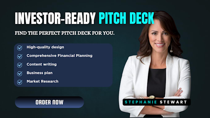 Bestseller - design investor pitch deck, powerpoint presentation, canva