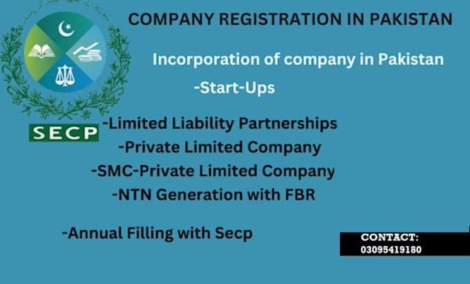 Gig Preview - Provide professional company registration services in pakistan