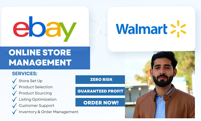 Gig Preview - Set up walmart ebay seller account and manage your business on walmart and ebay