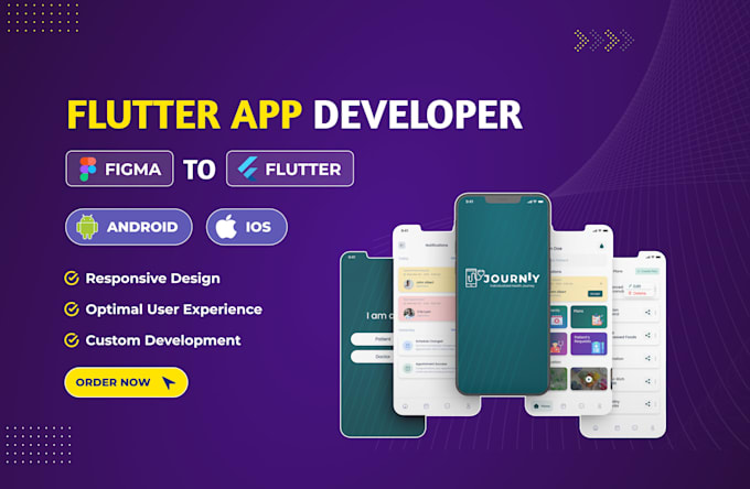 Gig Preview - Build flutter mobile app development, ios app, android app