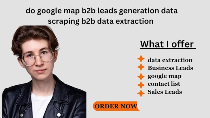 Gig Preview - Do google map b2b leads data scraping b2b data extraction