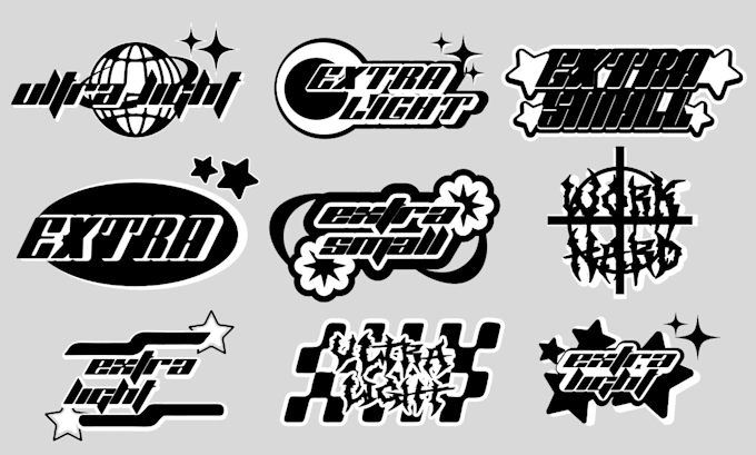 Gig Preview - Design custom y2k logo for your streetwear brand