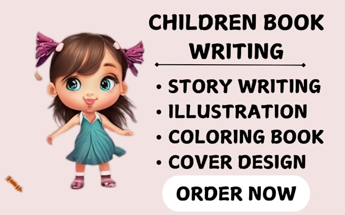 Gig Preview - Be children book ghost writer editor to children story book illustration writer