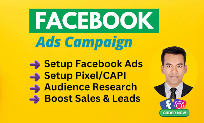 Gig Preview - Setup facebook ads campaign to generate leads and boost sales