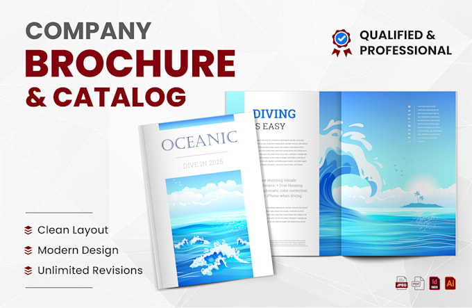 Gig Preview - Design company brochure, flyer, bifold, trifold, proposal, booklet, catalog