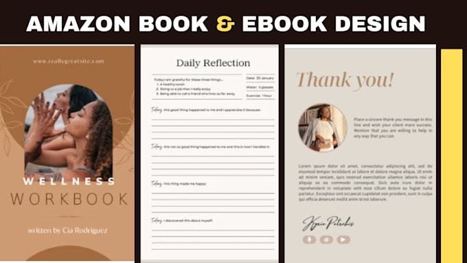 Gig Preview - Do kdp workbook design, journal,  kids book, book formatting, flipbook, cookbook