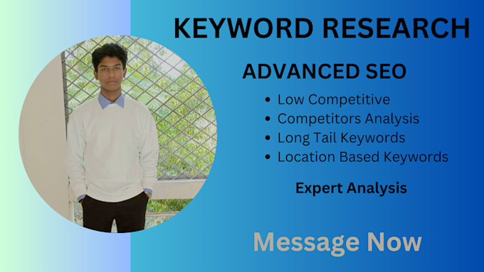 Gig Preview - Do advanced SEO keyword research and competitor analysis