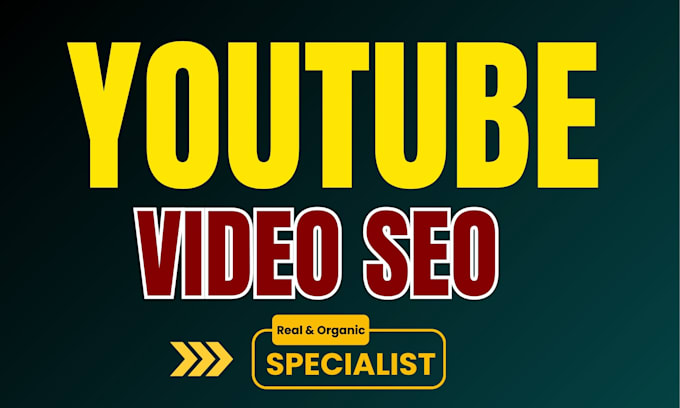 Gig Preview - Be youtube video SEO specialist and channel manager