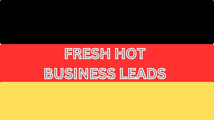 Gig Preview - Give you fresh germany business leads, sales leads, database