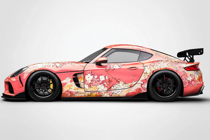 Gig Preview - Design a custom vehicle wrap, cars, pickups, trailers, etc