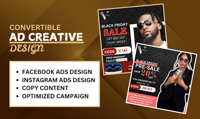 Gig Preview - Design high converting ad creative for social media