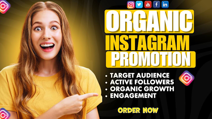 Gig Preview - Do super  fast organic instagram growth to increase real follower