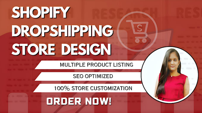 Gig Preview - Build shopify store for dropshipping ecommerce business