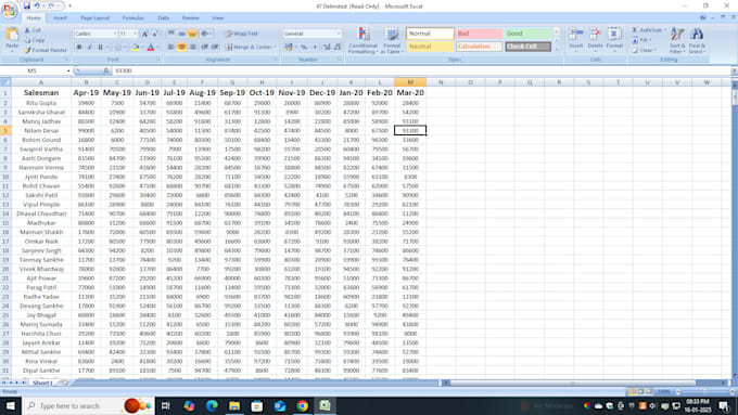 Gig Preview - Do data entry in ms excel