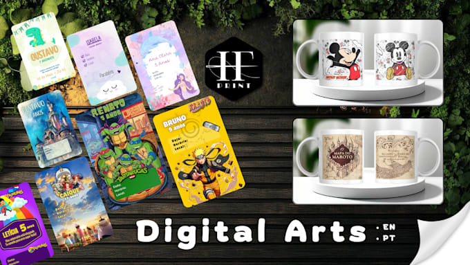 Gig Preview - Digital art for mugs, invitations e social media