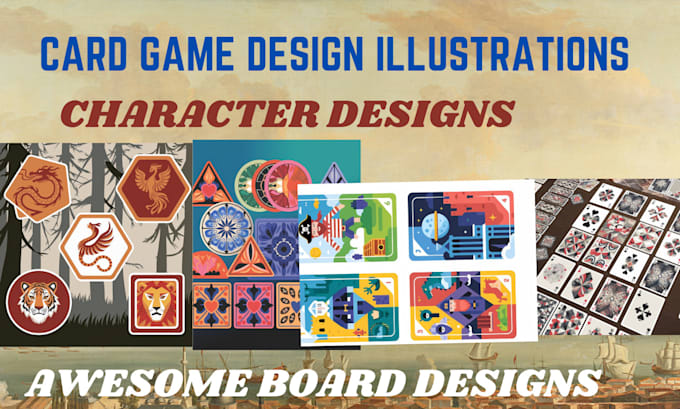 Gig Preview - Create outstanding card game design illustration