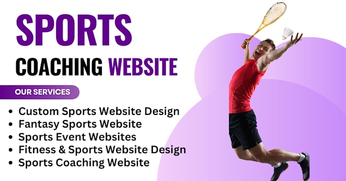 Bestseller - professional sports website design and development services