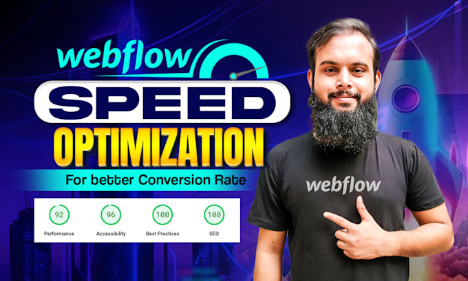 Gig Preview - Do webflow speed optimization for mobile and desktop